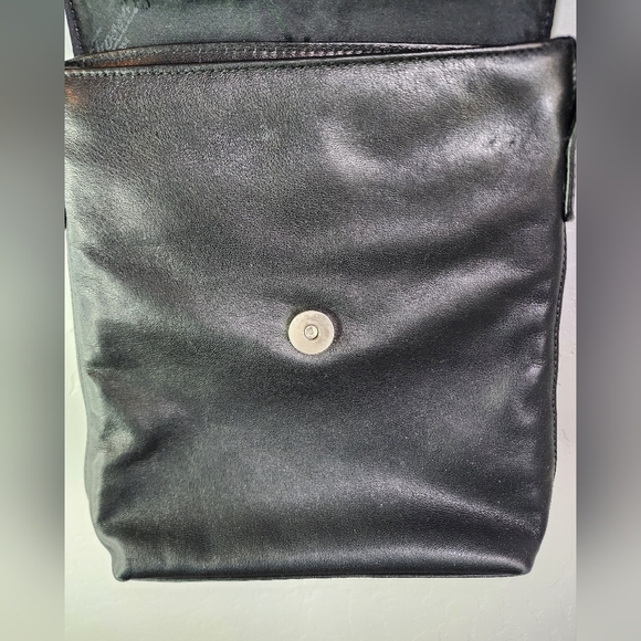 Vintage Fossil Mini Black Leather Crossbody - Picture 6 of 11